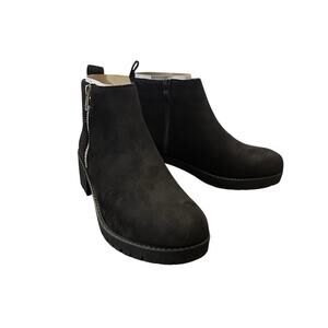 Pretty Little Thing Black Microfiber Ankle Boots New Size 7 Casual Moto Grunge